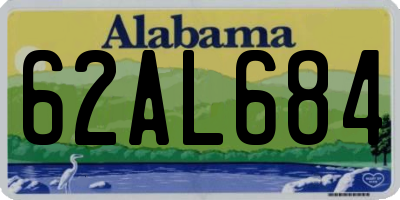 AL license plate 62AL684