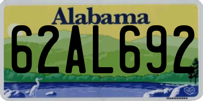 AL license plate 62AL692
