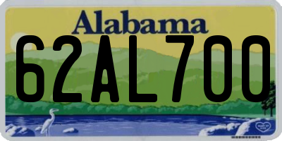 AL license plate 62AL700