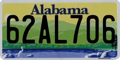 AL license plate 62AL706