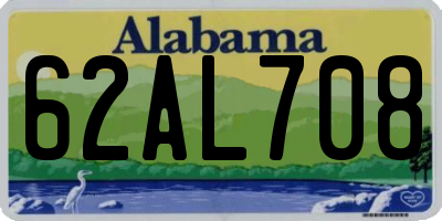 AL license plate 62AL708