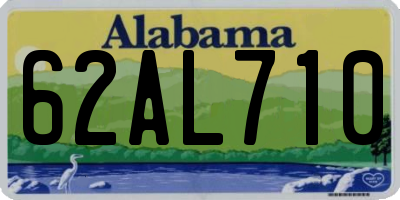 AL license plate 62AL710