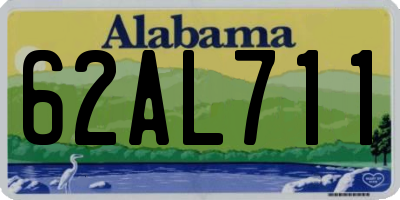AL license plate 62AL711