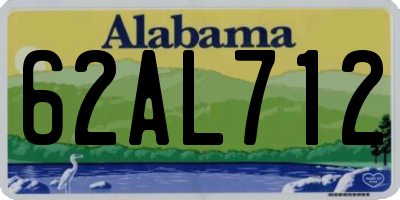 AL license plate 62AL712
