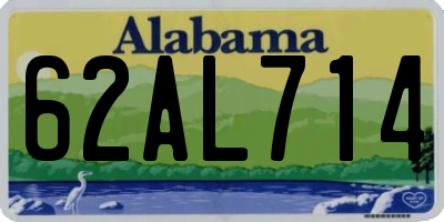 AL license plate 62AL714