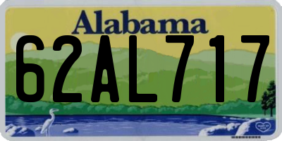 AL license plate 62AL717
