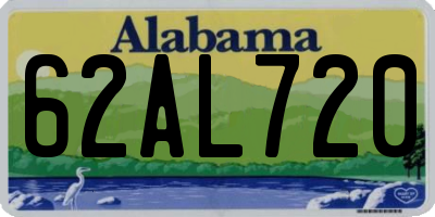 AL license plate 62AL720