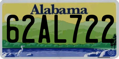 AL license plate 62AL722
