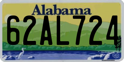 AL license plate 62AL724