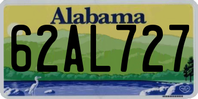 AL license plate 62AL727