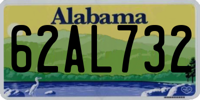 AL license plate 62AL732