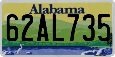 AL license plate 62AL735