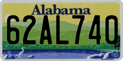 AL license plate 62AL740
