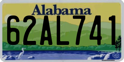 AL license plate 62AL741