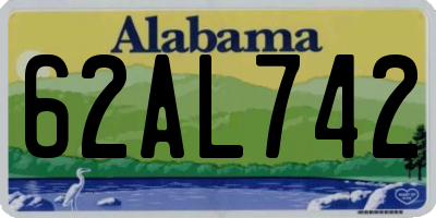 AL license plate 62AL742