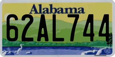 AL license plate 62AL744