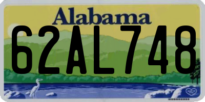 AL license plate 62AL748