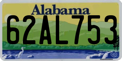 AL license plate 62AL753