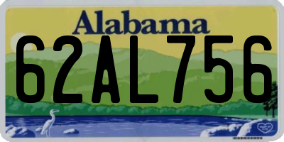 AL license plate 62AL756