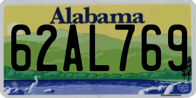 AL license plate 62AL769