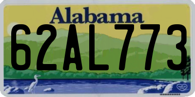 AL license plate 62AL773