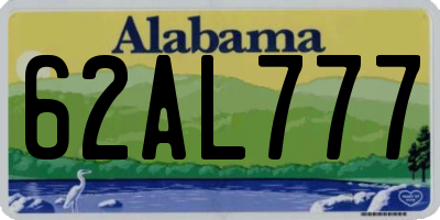 AL license plate 62AL777