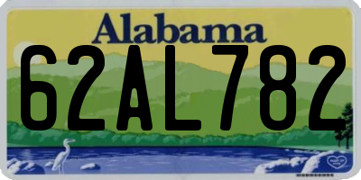 AL license plate 62AL782