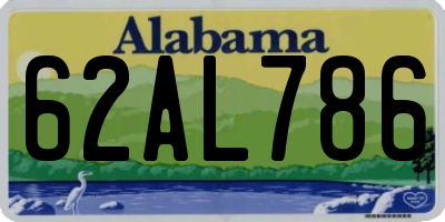 AL license plate 62AL786