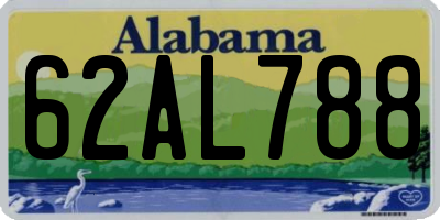 AL license plate 62AL788