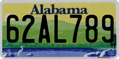 AL license plate 62AL789