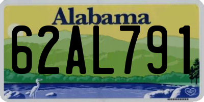 AL license plate 62AL791