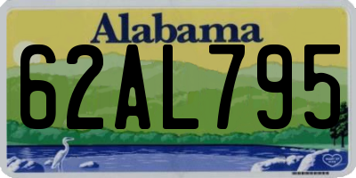 AL license plate 62AL795