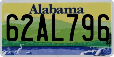 AL license plate 62AL796