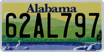 AL license plate 62AL797