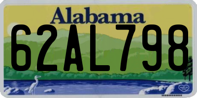 AL license plate 62AL798