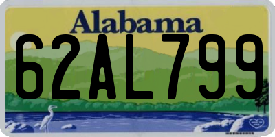 AL license plate 62AL799