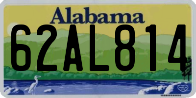 AL license plate 62AL814