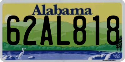 AL license plate 62AL818