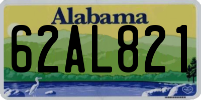 AL license plate 62AL821