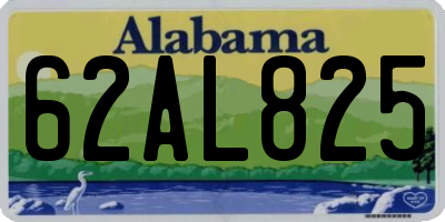AL license plate 62AL825