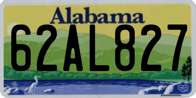 AL license plate 62AL827