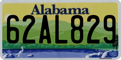 AL license plate 62AL829