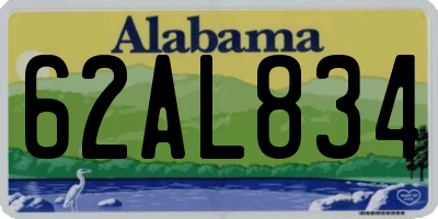 AL license plate 62AL834