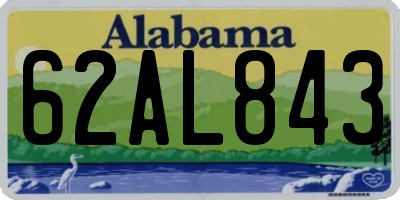 AL license plate 62AL843