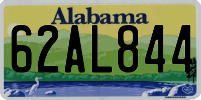 AL license plate 62AL844