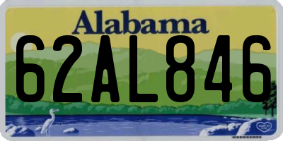AL license plate 62AL846
