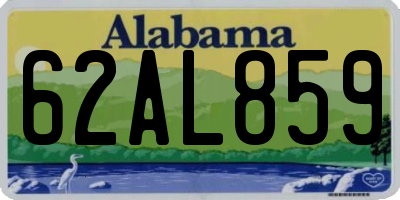 AL license plate 62AL859
