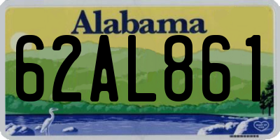 AL license plate 62AL861