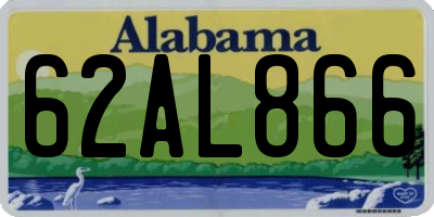 AL license plate 62AL866
