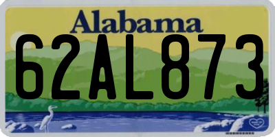 AL license plate 62AL873